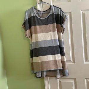 Plus Size Women’s Striped Blouse